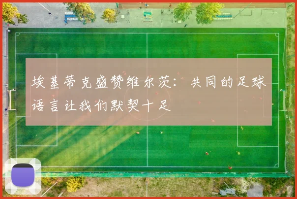 埃基蒂克盛赞维尔茨：共同的足球语言让我们默契十足